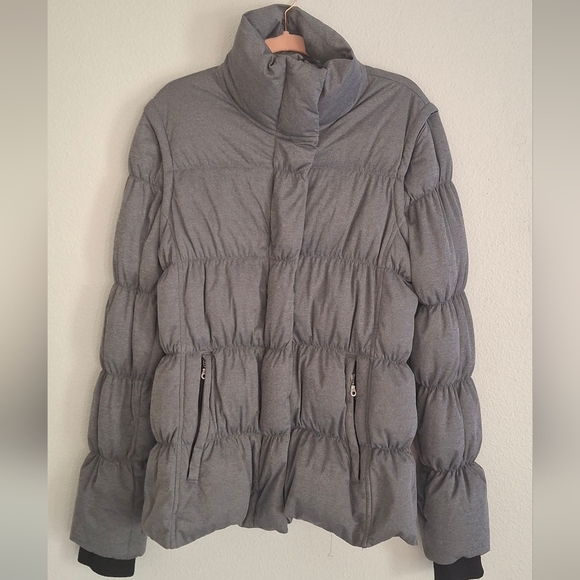 Athleta Jackets & Blazers - Athleta Limber convertible 2 In 1 Goose down jacket Grey Womens Large